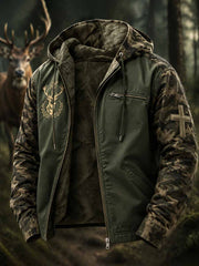 Herrenjacke im Vintage-Stil mit traditionellem Rentiermuster