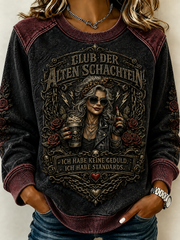 Frauen-T-Shirt mit humorvollem Spruch
