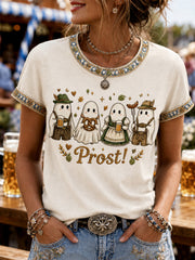 Oktoberfest der Frauen: Prost! Bedrucktes Freizeit-T-Shirt