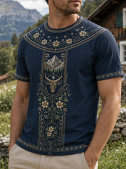 Kunstdruck zum Schweizerischen Hirtenfest der Männer – Lässiges T-Shirt