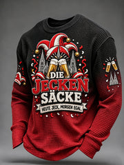 Herren-Kölsch-Party-Grafik-Waffelpullover