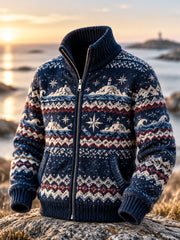 Nordische Küsten cardigan für Männer