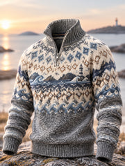 Herren Sweatshirt mit nordischem Küsten erbe
