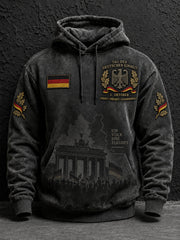 Grafik-Kapuzenpullover zur Erinnerung an den Tag der Einheit der Männer