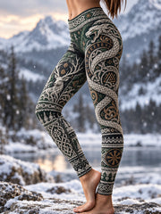 Vikinger-Velours-Leggings für Damen